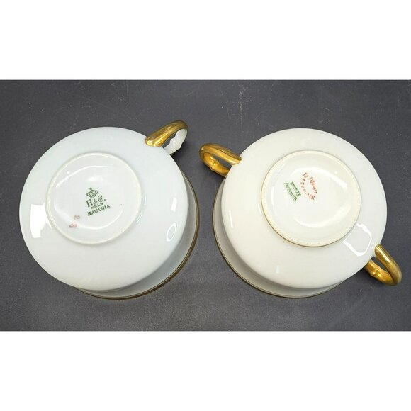 Vintage Haviland Limoges French White and Gold Set China CM2121 - Picture 7 of 7